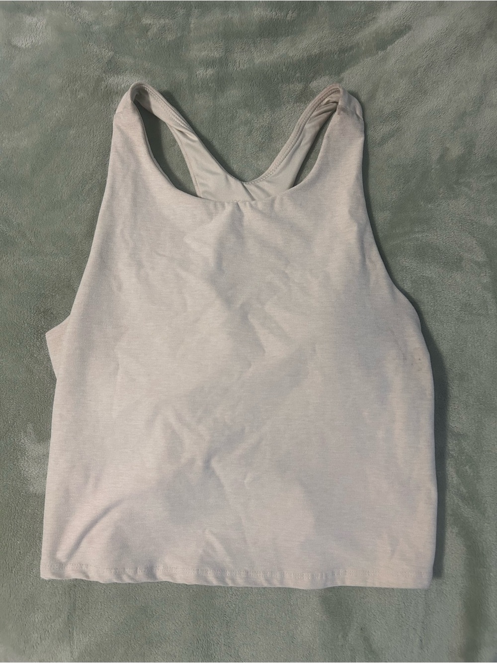 Jockey Light Gray Racerback Tank Top